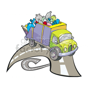 garbage clipart road clipart