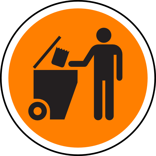 Waste sign clip art. Garbage clipart road clipart