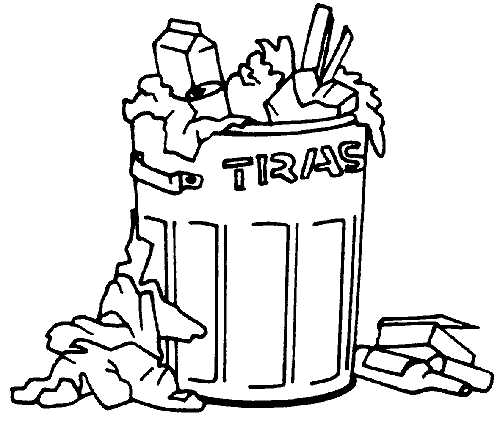 garbage clipart sketch