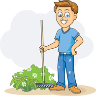 Gardening class cliparts zone. Garden clipart boy
