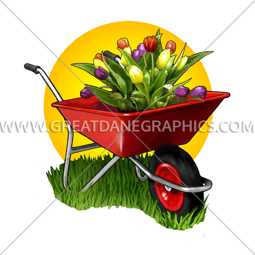 garden clipart wheelbarrow