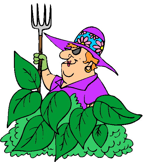 garden clipart woman