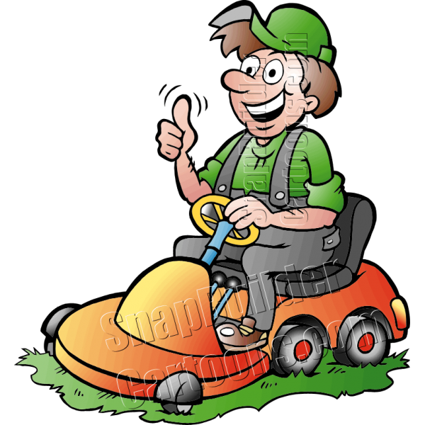 mowing clipart riding
