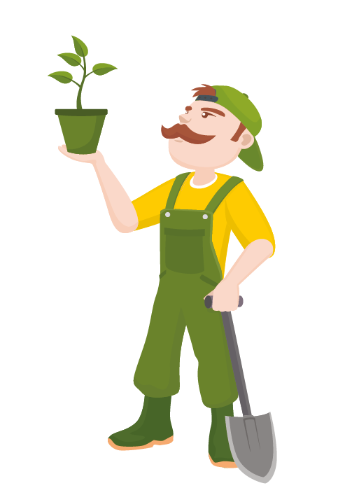 gardener clipart jardinero