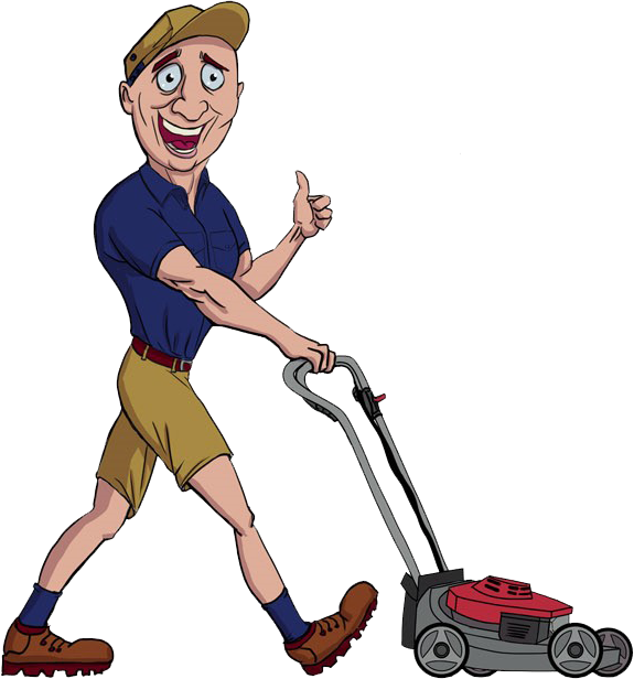 mowing clipart yard cleaning