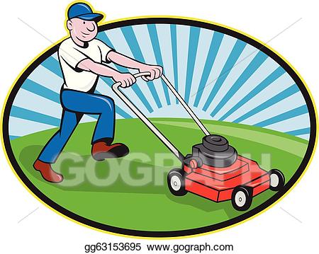 gardener clipart lawn