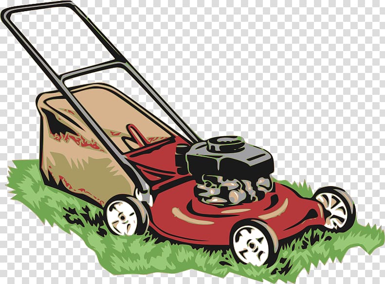 Lawn mowers gardening garden. Gardener clipart lawnmowing