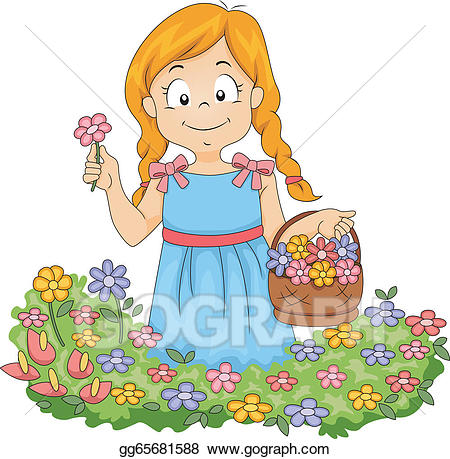 gardening clipart little girl