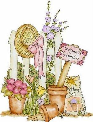 Gardening clipart country. Such a shabby chic
