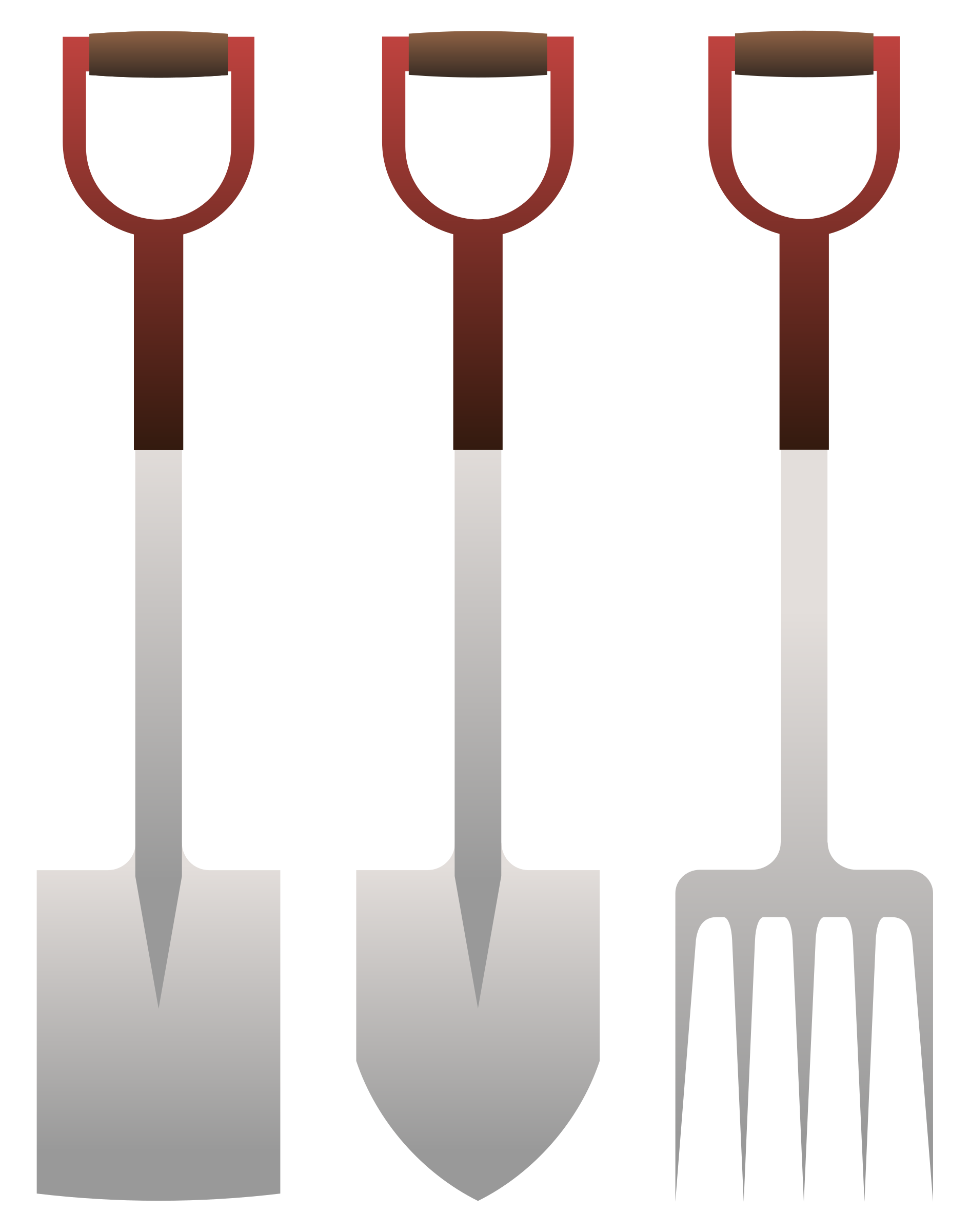 Spades and forks big. Gardening clipart small shovel