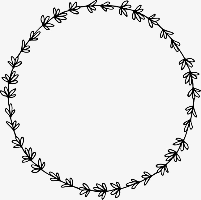 garland clipart black and white
