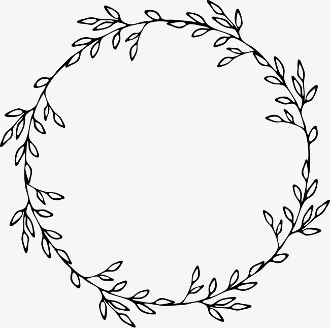 garland clipart black and white