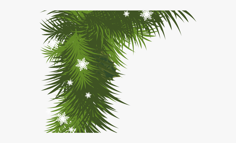 Garland clipart bough. Pine cliparts corner christmas