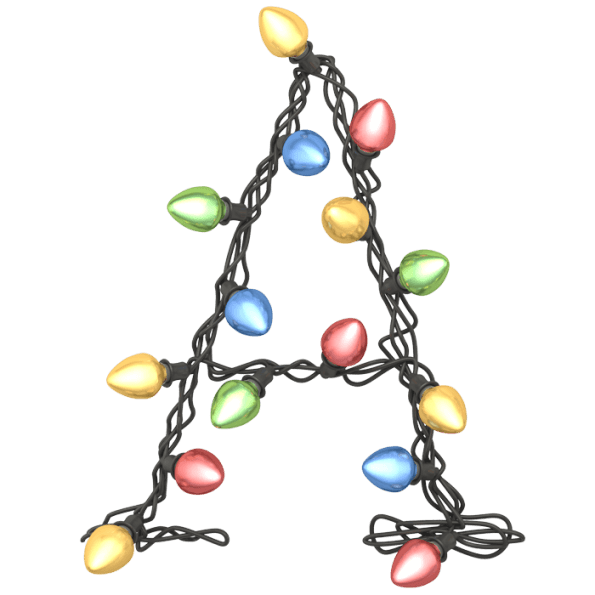 Buy color font and. Garland clipart colorful