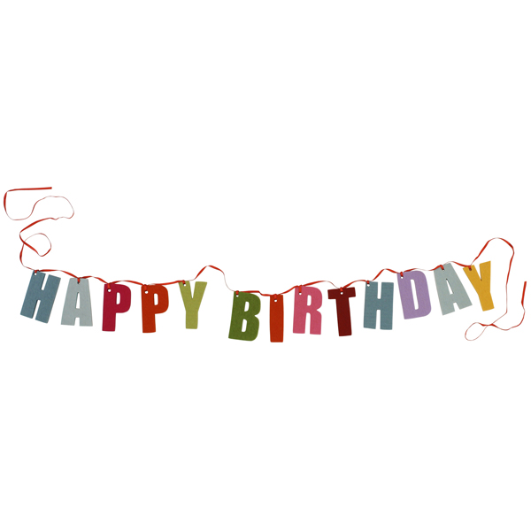 garland clipart happy birthday