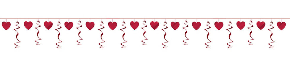 . Garland clipart heart