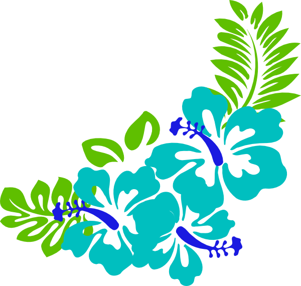 Luau clip art borders. Hibiscus clipart flower boarder