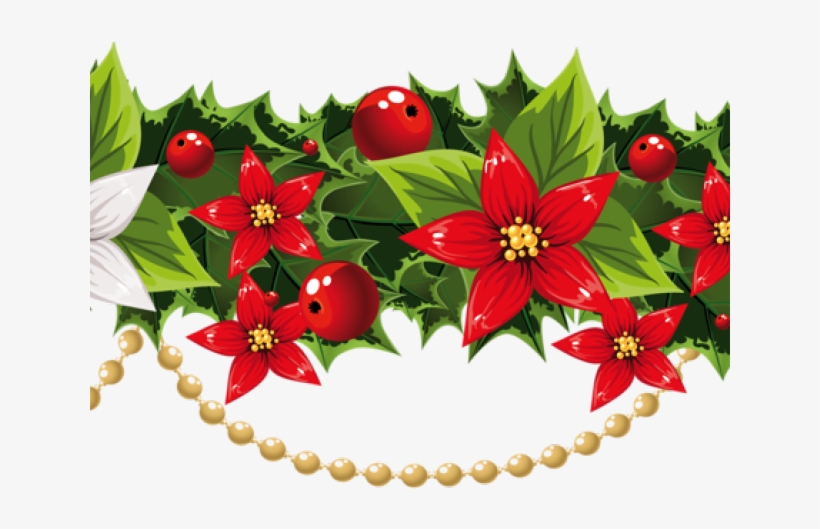 Clip art christmas . Garland clipart holiday celebration