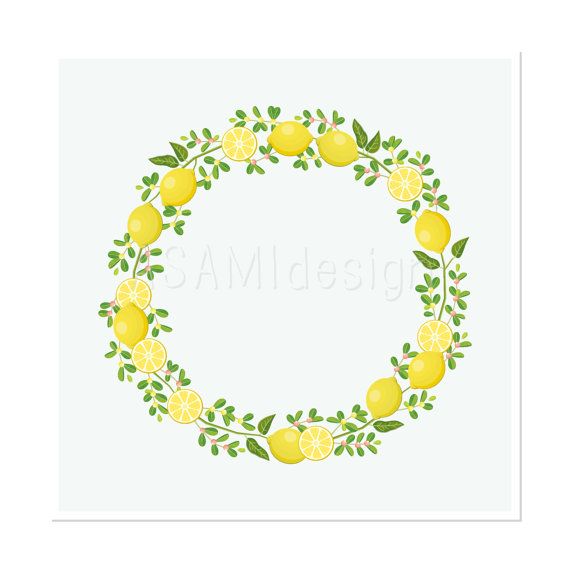 garland clipart lemon