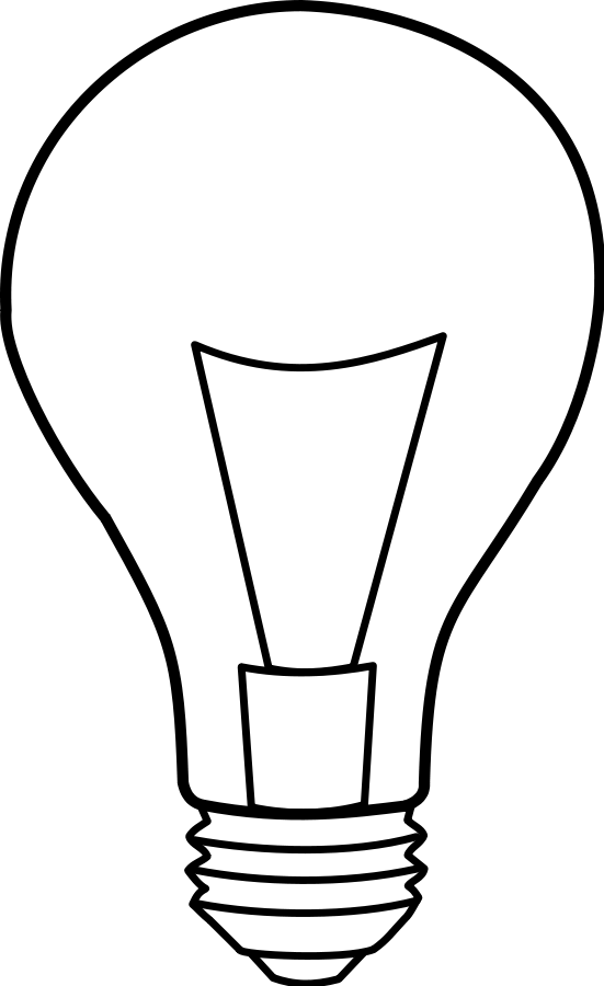 Light bulb transparent background. Lightbulb clipart argon