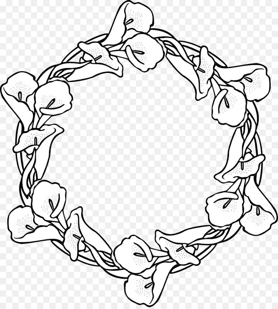garland clipart line drawing