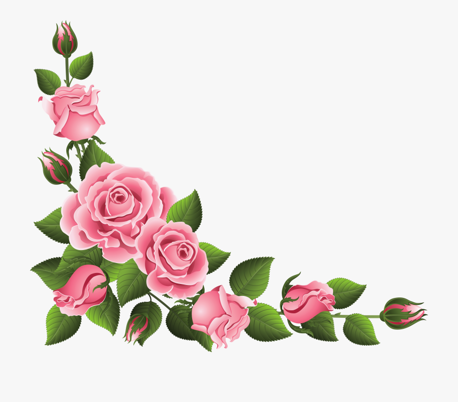 Garland clipart pink rose, Garland pink rose Transparent FREE for ...