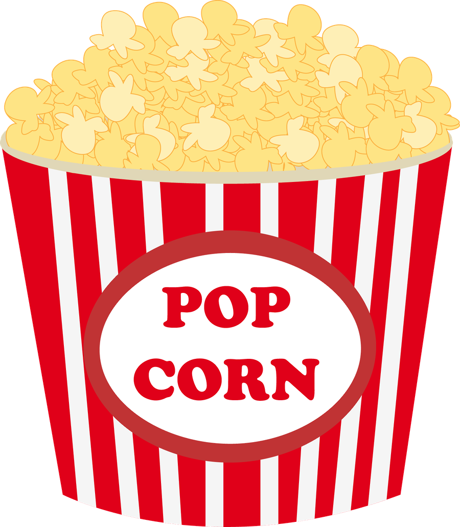 movie clipart spilled popcorn