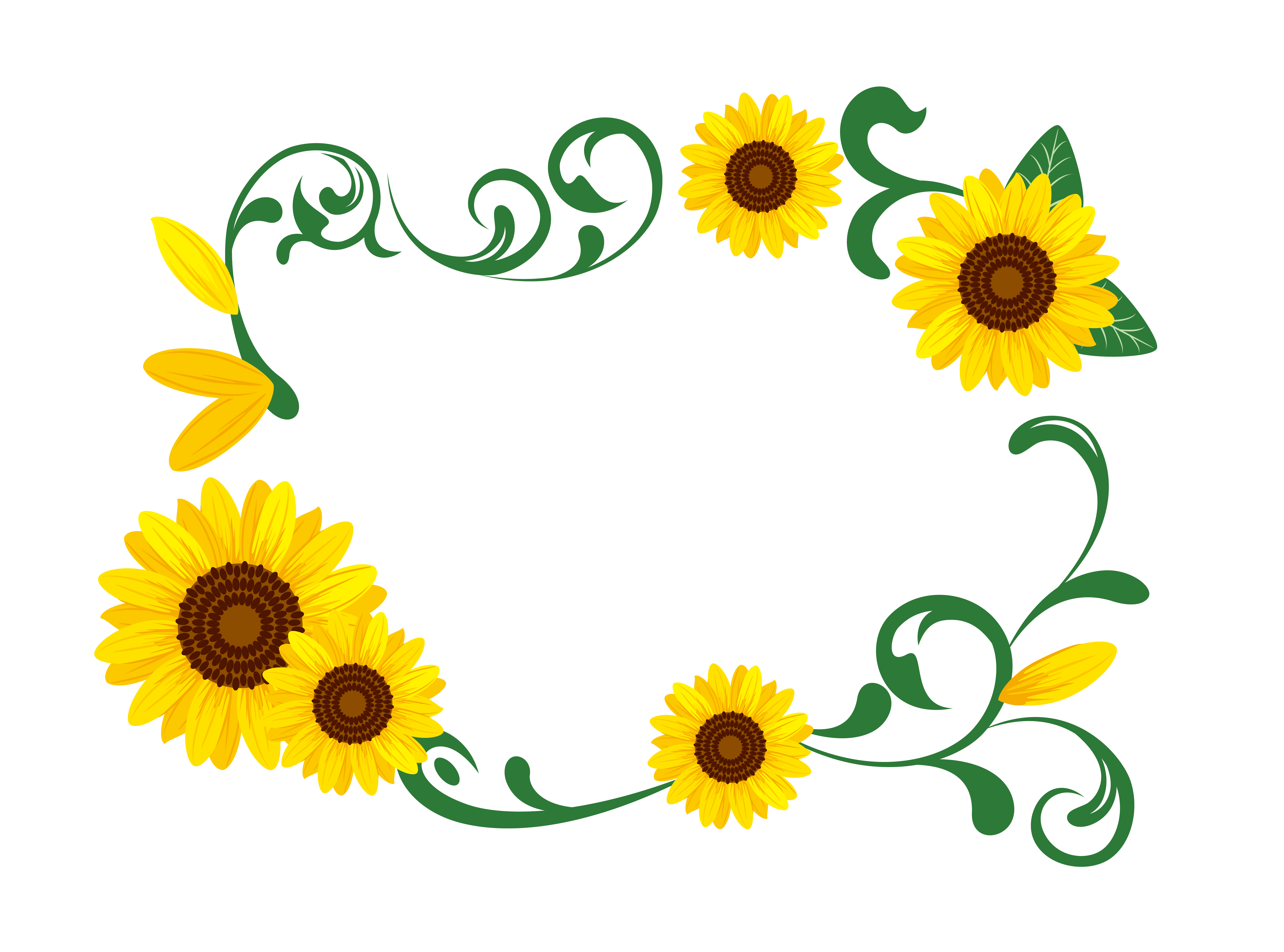 Download Garland clipart sunflower, Garland sunflower Transparent ...