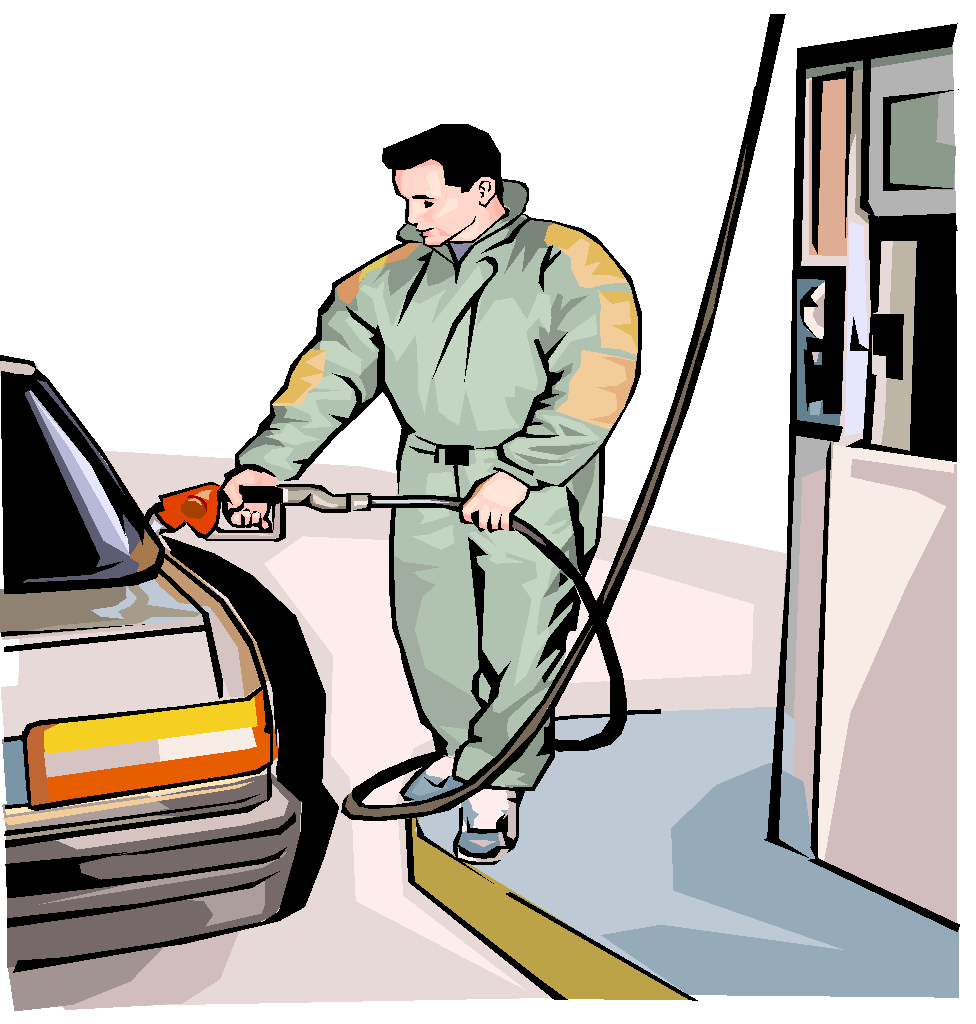 gas clipart in car