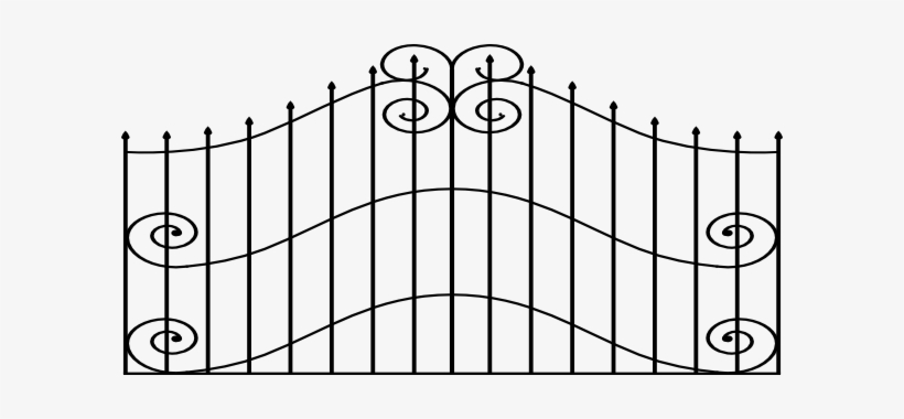 Gate clipart coloring page, Gate coloring page Transparent FREE for
