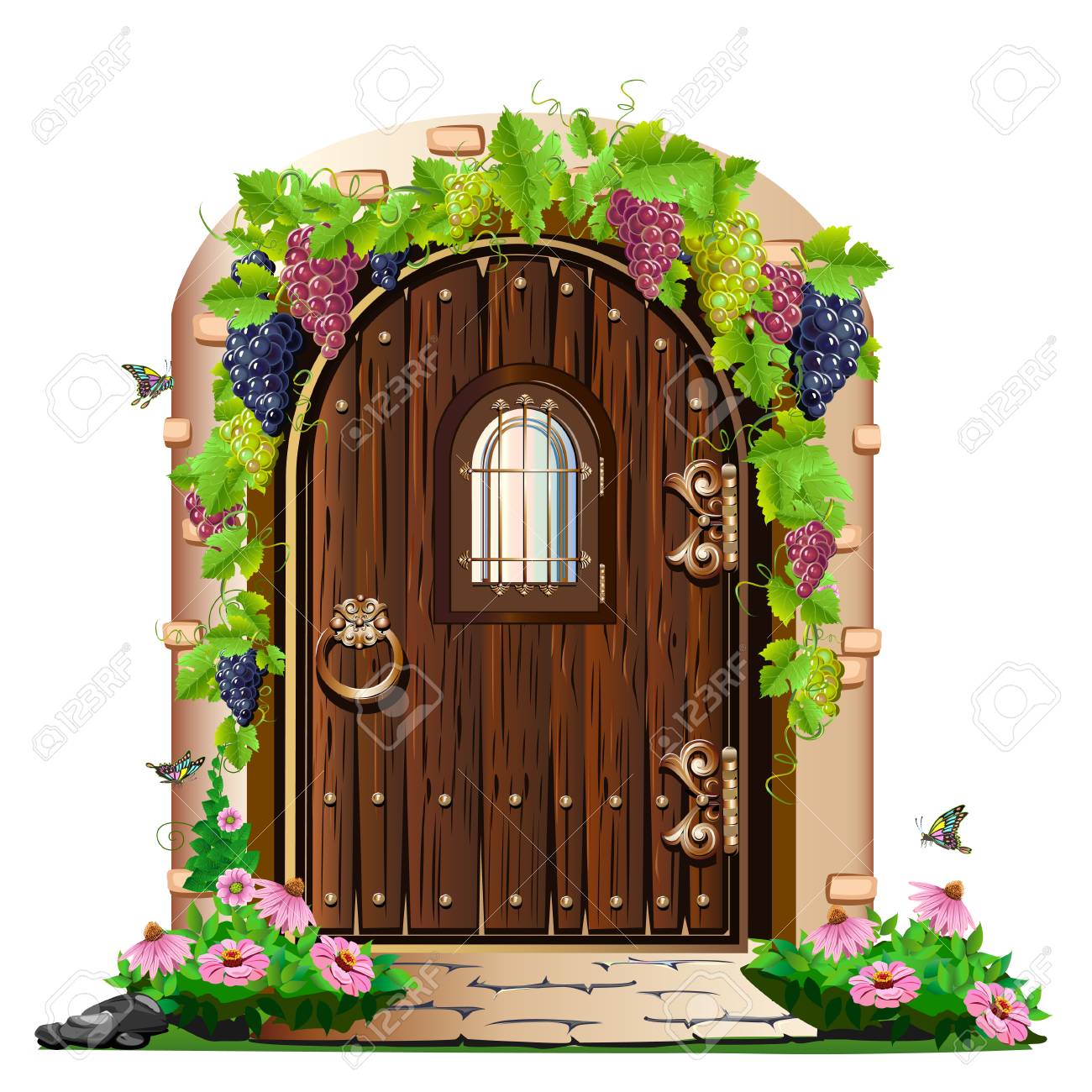 Portal . Gate clipart fall garden