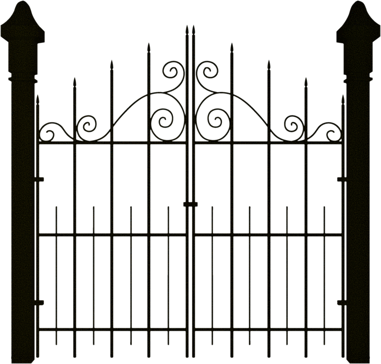 gate clipart haunted