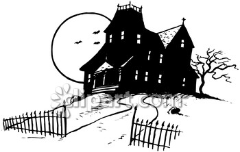 gate clipart haunted