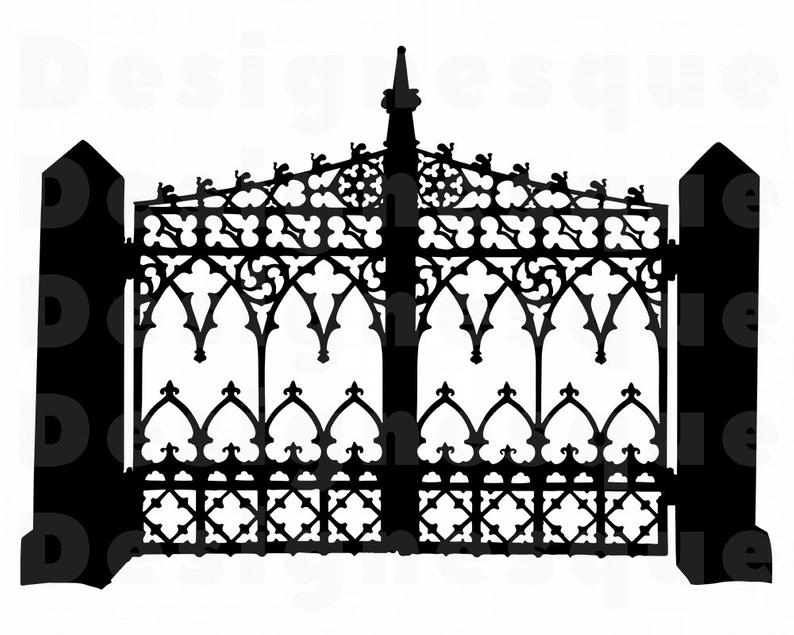 gate clipart iron gate