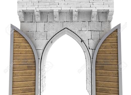 gate clipart medieval door