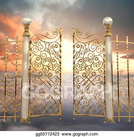 gate clipart pearly gates