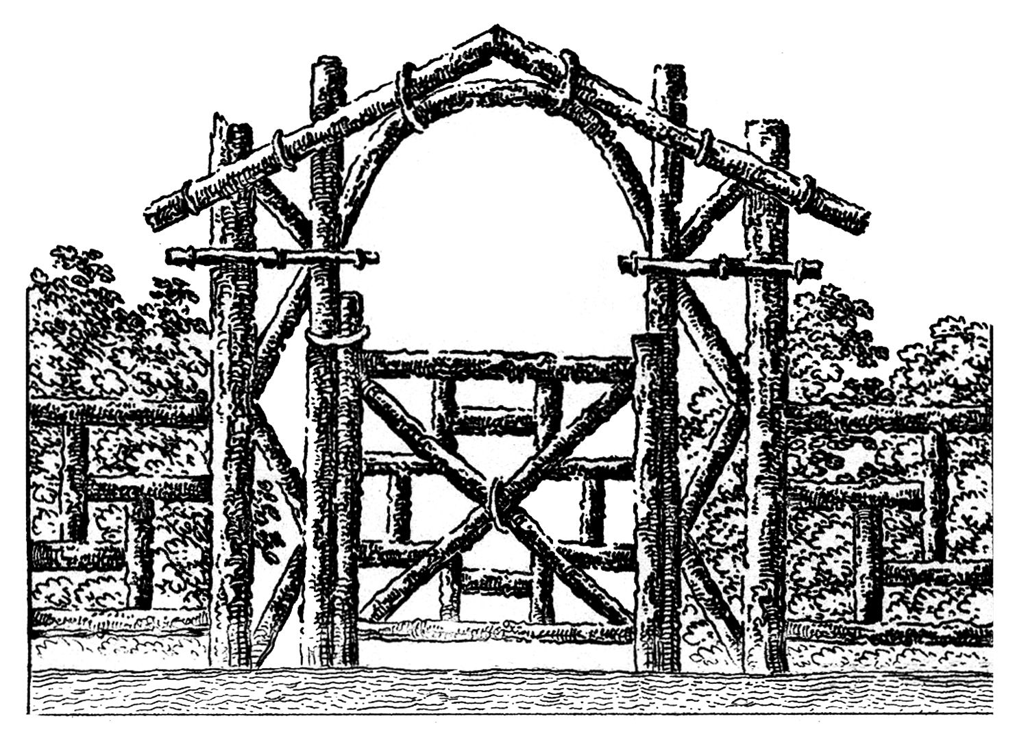 gate clipart rustic garden