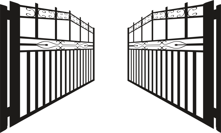 gate clipart silhouette
