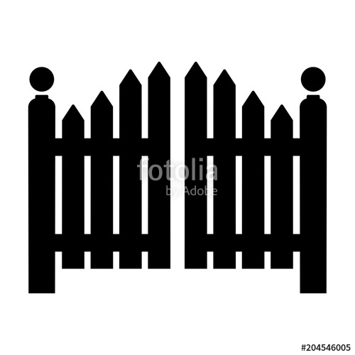 gate clipart simple gate