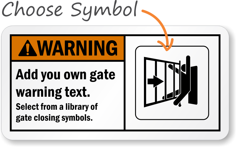 Custom signs made door. Gate clipart welcome sign