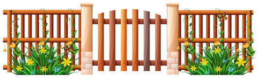gate clipart wooden fencing