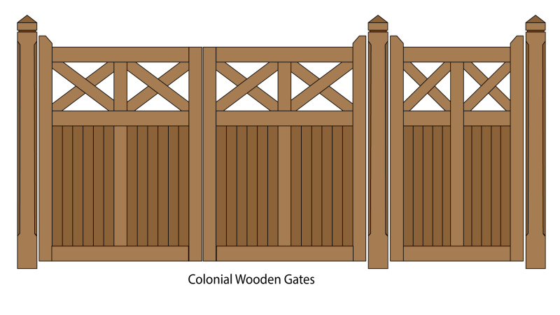 gate clipart wooden gate