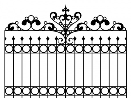 gate clipart wrought iron