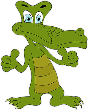 Free alligator gifs animated. Back clipart crocodile