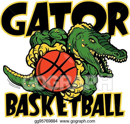 gator clipart basketball
