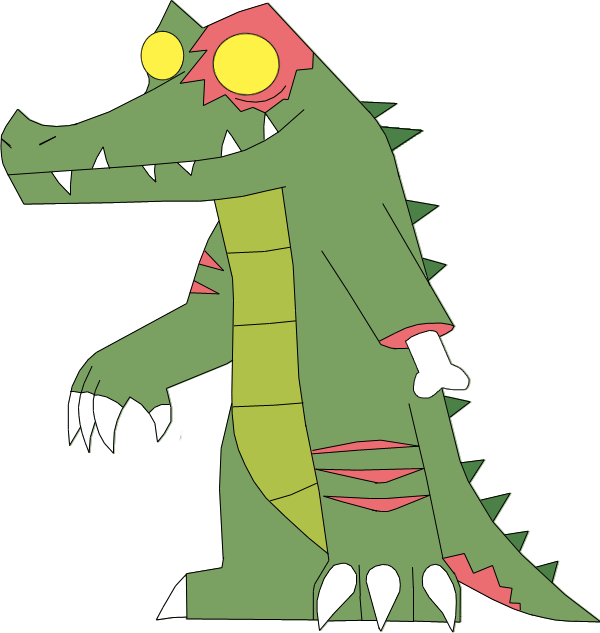 Zoombies manduh by rizegreymon. Gator clipart cocodrilo
