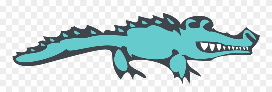 Gator clipart cool. Alligator blue scales teeth