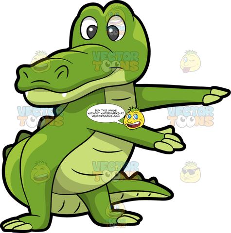 gator clipart dancing
