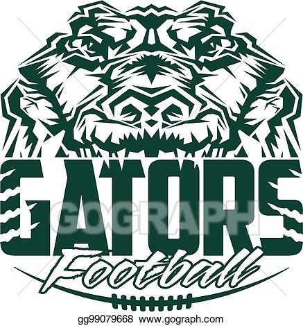 Vector art drawing gg. Gator clipart gators football