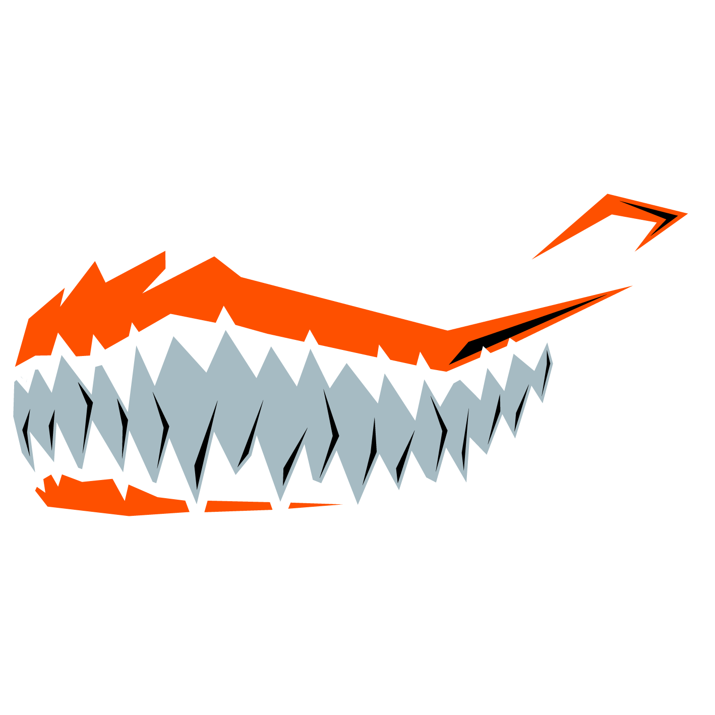 orange clipart gator